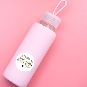 Bästa Tea-etikett för Chic av Trendig i Cute-forma Runt Klistermärke
