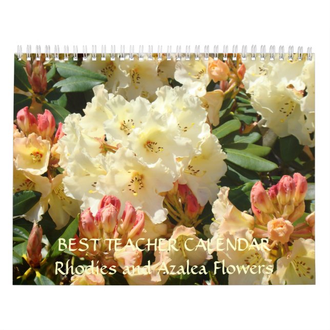 BÄSTA TEACHER-gåvor - kalender Azalea Rhodies Gift (Omslag)