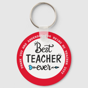 BÄSTA TEACHER-GIVARE VARJE Personlig ger under $4 Nyckelring