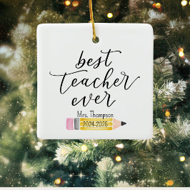 BÄSTA TEACHER VARJE anpassningsbar - Ornament