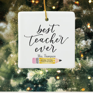BÄSTA TEACHER VARJE anpassningsbar - Ornament