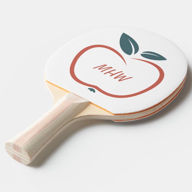 BÄSTA TEACHERS-anpassningsbar monogram ping pong p Pingisracket (Frontvinkel)