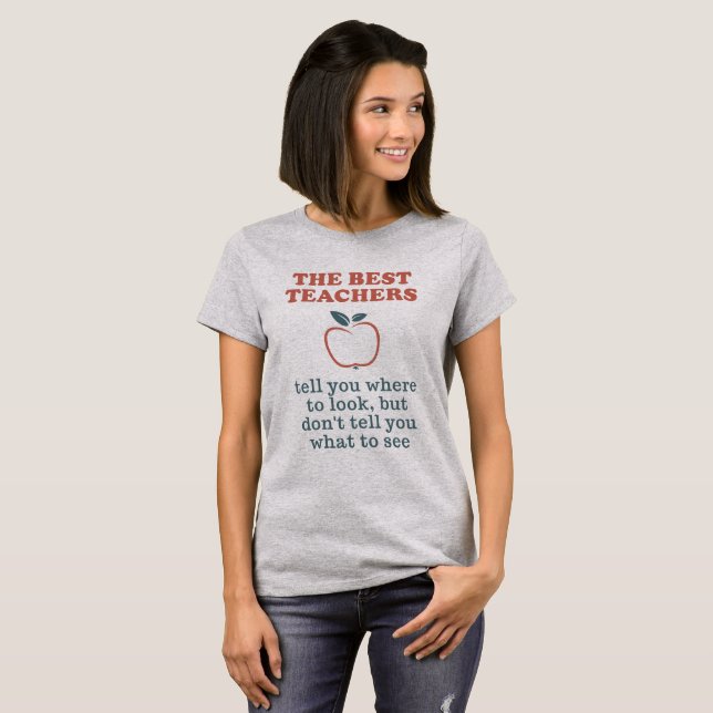 BÄSTA TEACHERS-skjortor & jacka Tee Shirt (Hel framsida)