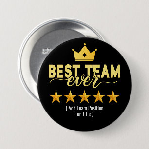Bästa teamet någonsin, Anpassningsbar, svart och G Knapp