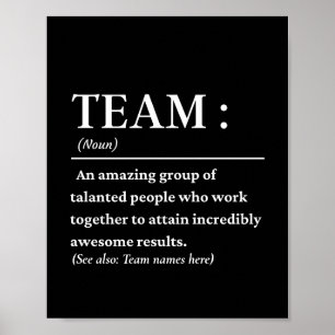 Bästa teamet någonsin för att definiera teamet poster