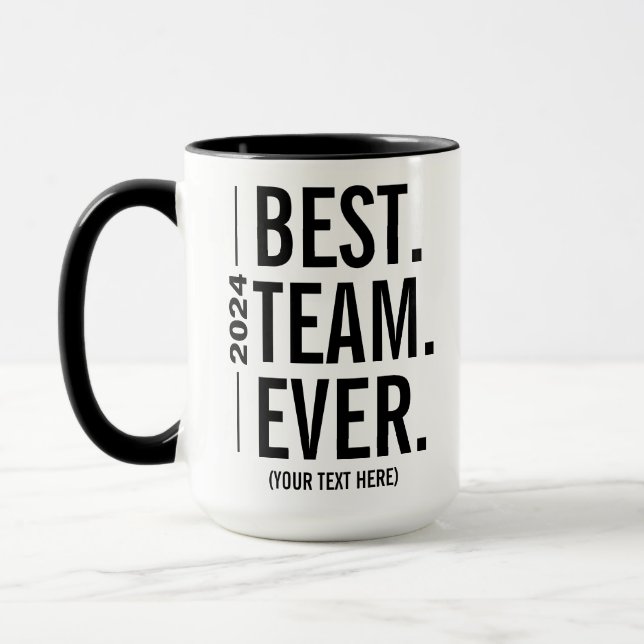 Bästa teamet någonsin - Personligens teamuppskattn Mugg (Vänster)