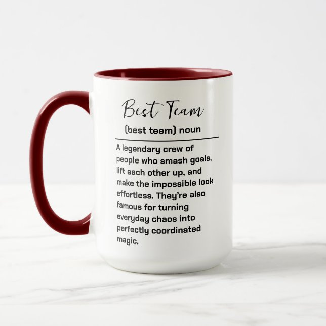 Bästa teamet någonsin | Rolig modern teambeundran Mugg (Vänster)