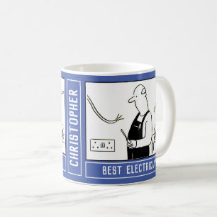 Bästa Tecknad för elproducenter med Namn Choice. Kaffemugg