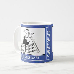 Bästa Tecknad i Brickayer med Namn Choice. Kaffemugg