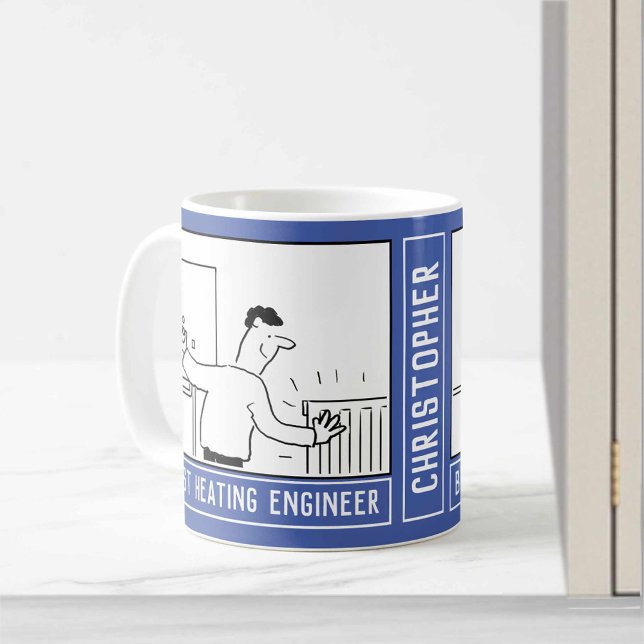 Bästa Tecknaden för uppvärmning av Ingenjör med Na Kaffemugg (Skapare uppladdad)