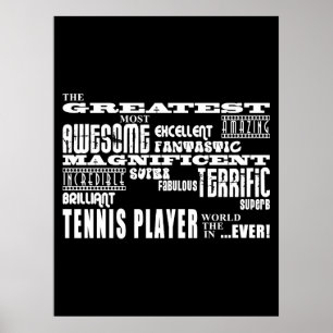 Bästa Tennis-spelare Underbarare tennis Player Poster
