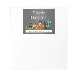 BÄSTA tennisdrömmar Anteckningsblock