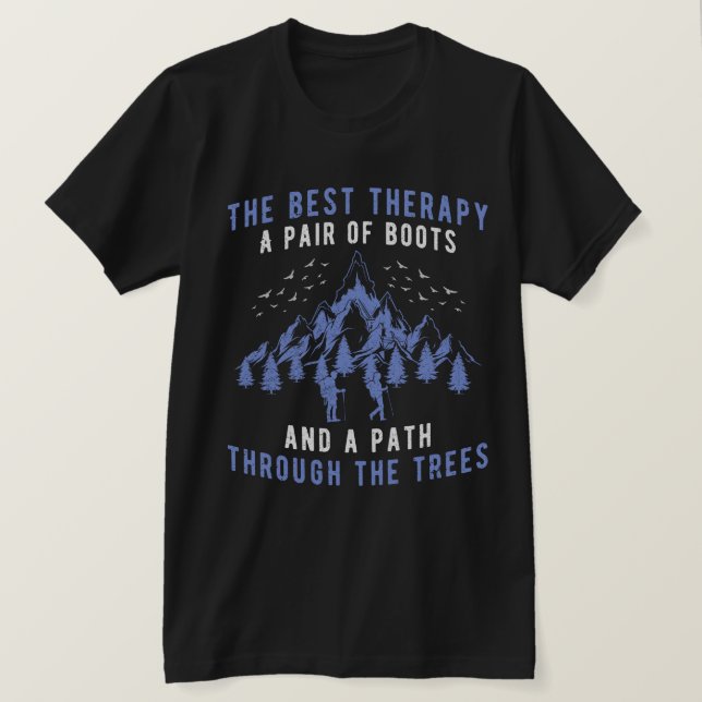 Bästa terapi A- båset T Shirt (Design framsida)