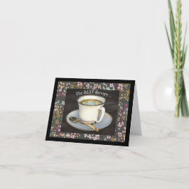 Bästa terapi, kaffe med kompiskort kort