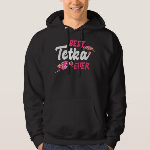 Bästa Tetka någonsin - bosniska, kroatiska Moster- Hoodie