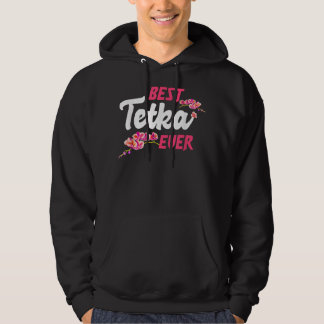 Bästa Tetka någonsin - bosniska, kroatiska Moster- Hoodie