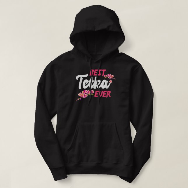 Bästa Tetka någonsin - bosniska, kroatiska Moster- Hoodie (Design framsida)