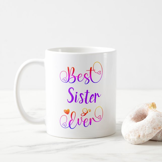 Bästa "text" någonsin-typografiskript kaffemugg (Med munk)