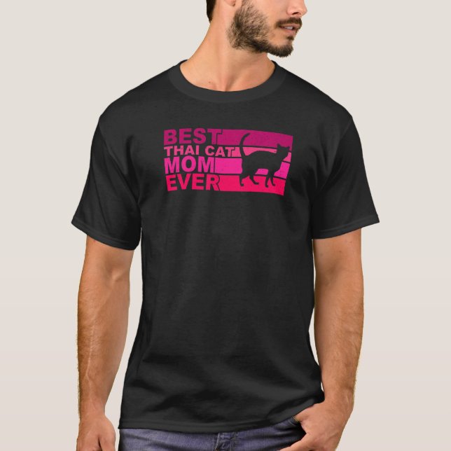 Bästa thai-katt Mamma någonsin T Shirt (Framsida)