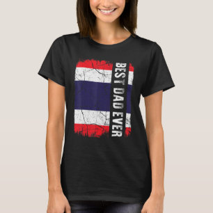 Bästa thailändska Pappa någonsin Thailand Flagga F T Shirt