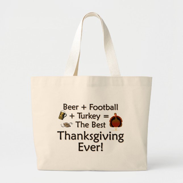 Bästa Thanksgiving någonsin Jumbo Tygkasse (Framsidan)