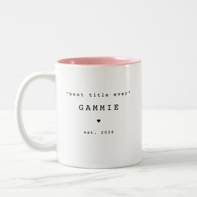Bästa Titel Någonsin Gammie Personlig Mugg (Vänster)