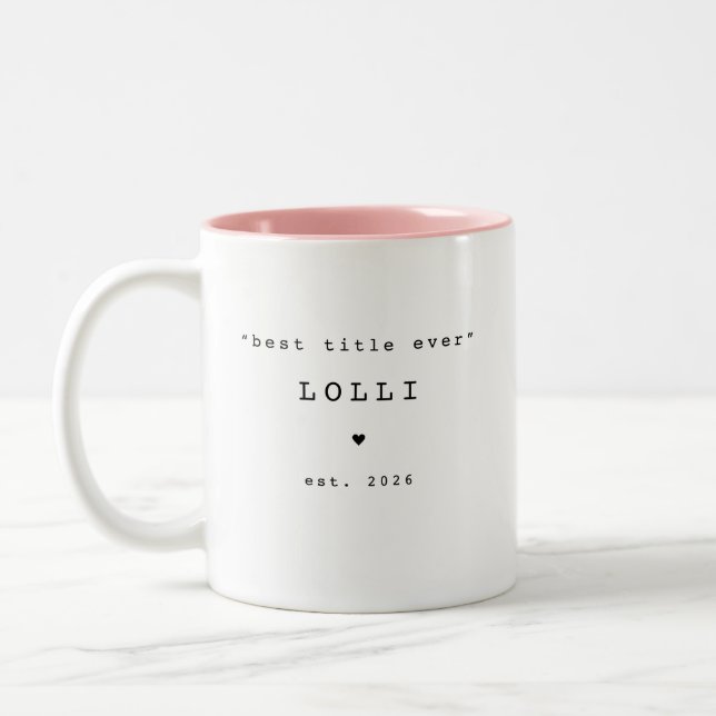 Bästa Titel Någonsin Lolli Personlig Mugg (Vänster)