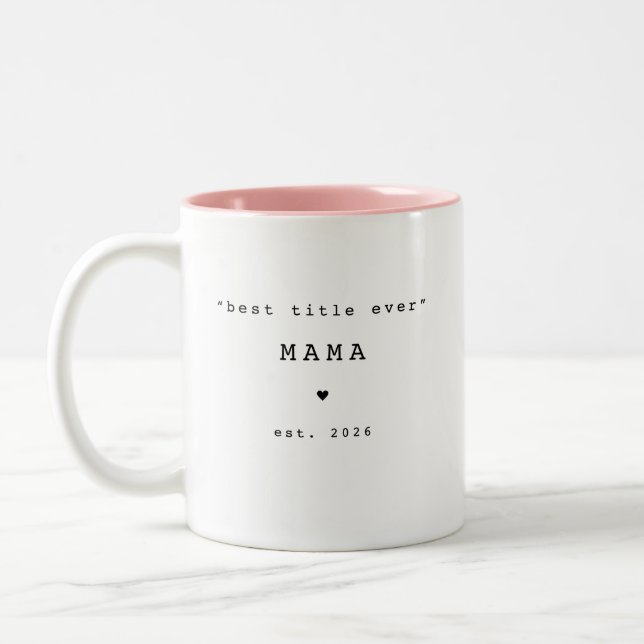 Bästa titel någonsin Mamma Anpassad mugg (Vänster)