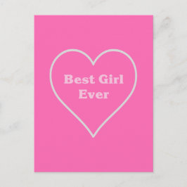 Bästa tjej någonsin vykort