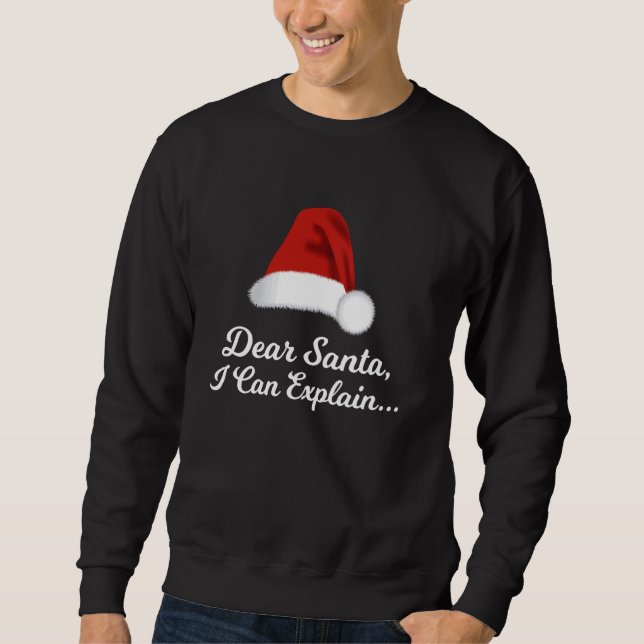 Bästa tomten jag kan förklara, en fin jul lång ärmad tröja (Framsida)