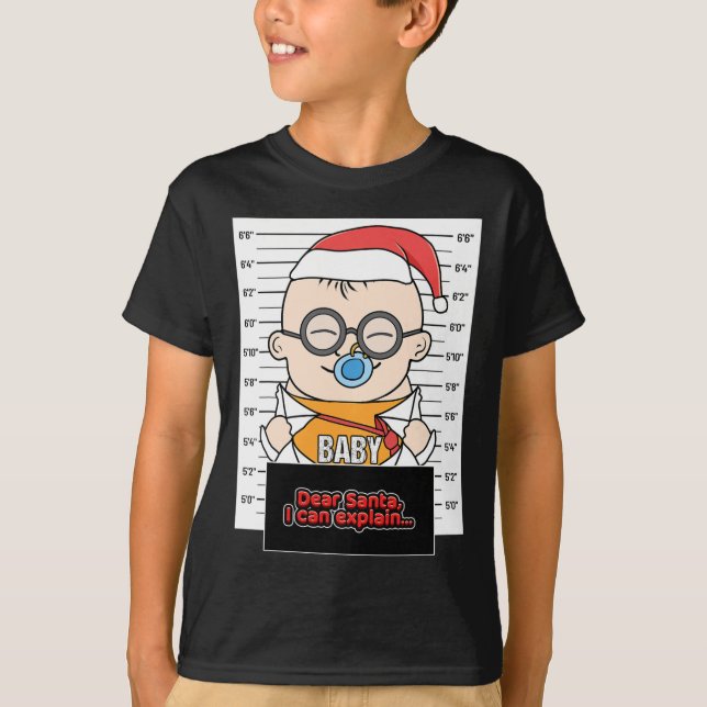 Bästa tomten jag kan förklara t shirt (Framsida)
