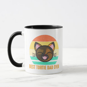 Bästa Tortie Pappa någonsin Cute Tortoiseshell C Mugg