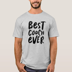 Bästa tränare i det moderna svarta vita sportlag t shirt