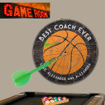 Bästa träning någonsin Basketball Darttavla<br><div class="desc">Modern bästa tränare nånsin Basketball Dartboard,  Perfektens gåva att säga tack... </div>