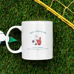 Bästa träning någonsin Foton för fotboll för fot Kaffemugg