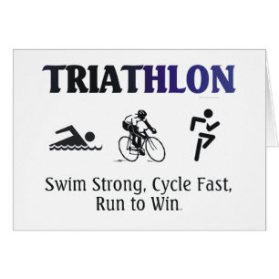 BÄSTA Triathlon Hälsningskort