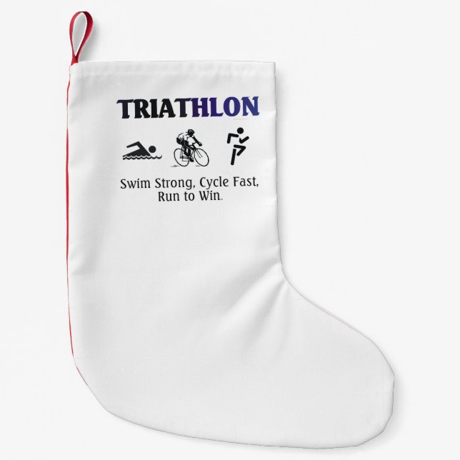 BÄSTA Triathlon Liten Julstrumpa (Framsidan)