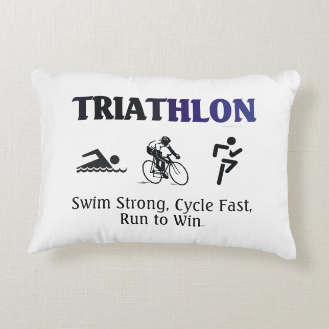 BÄSTA Triathlon Prydnadskudde (Baksidan)