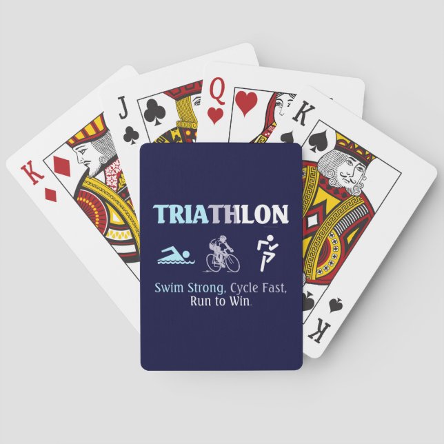 BÄSTA Triathlon Spel Kort (Baksidan)