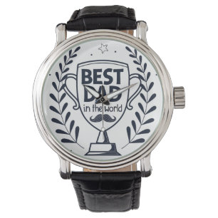 Bästa trofédesign i Pappa - Far Dag-gåva Armbandsur