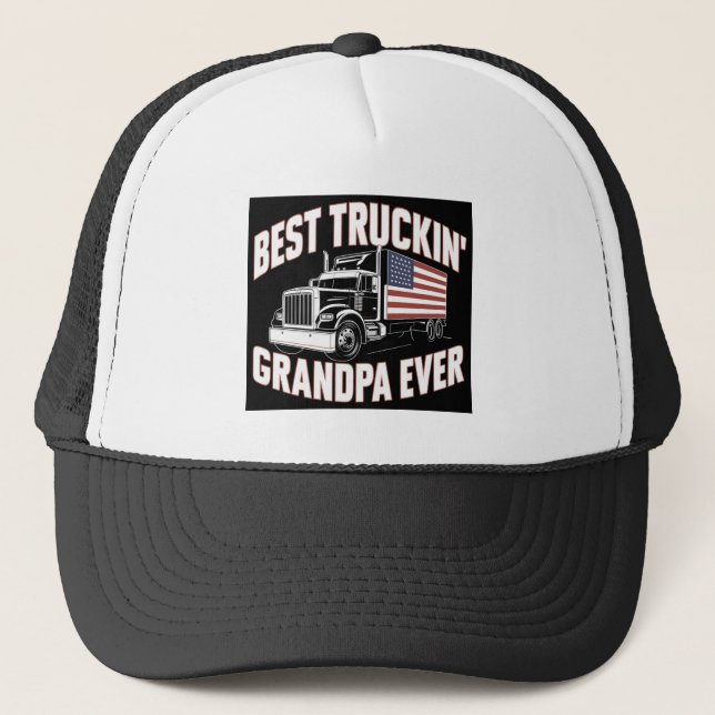 Bästa Truckande Farfar Någonsin Keps (Framsida)