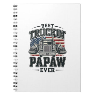 Bästa Truckande Papaw Någonsin Vintage Trucker Vec Anteckningsbok