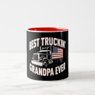 Bästa Truckin-morfar någonsin Två-Tonad Mugg