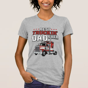Bästa Truckin Pappa Någonsin Vintage Truck T-Shirt
