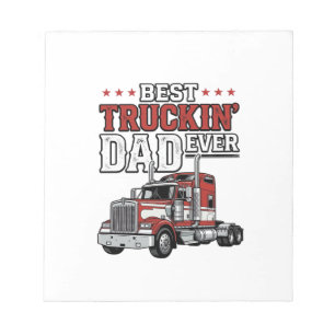 Bästa Truckin Pappa Någonsin Vintage Truck T-Shirt Anteckningsblock
