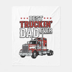 Bästa Truckin Pappa Någonsin Vintage Truck T-Shirt Fleecefilt