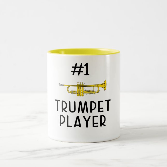 Bästa Trumpet Player för nummer 1 Två-Tonad Mugg (Center)