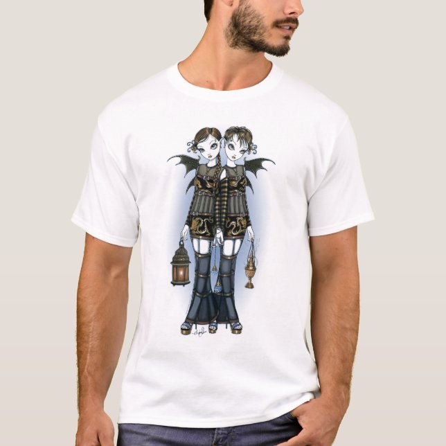Bästa tvilling- älvor "för sienna- & Celeste" Tee (Framsida)