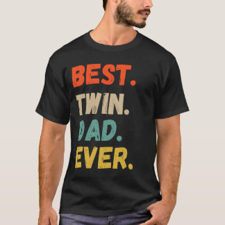 Bästa twin Pappa - Lustigt Fars dag som säger för T Shirt