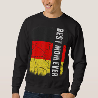 Bästa tyska Mamma någonsin Tysklanda Flagga Mors d Lång Ärmad Tröja
